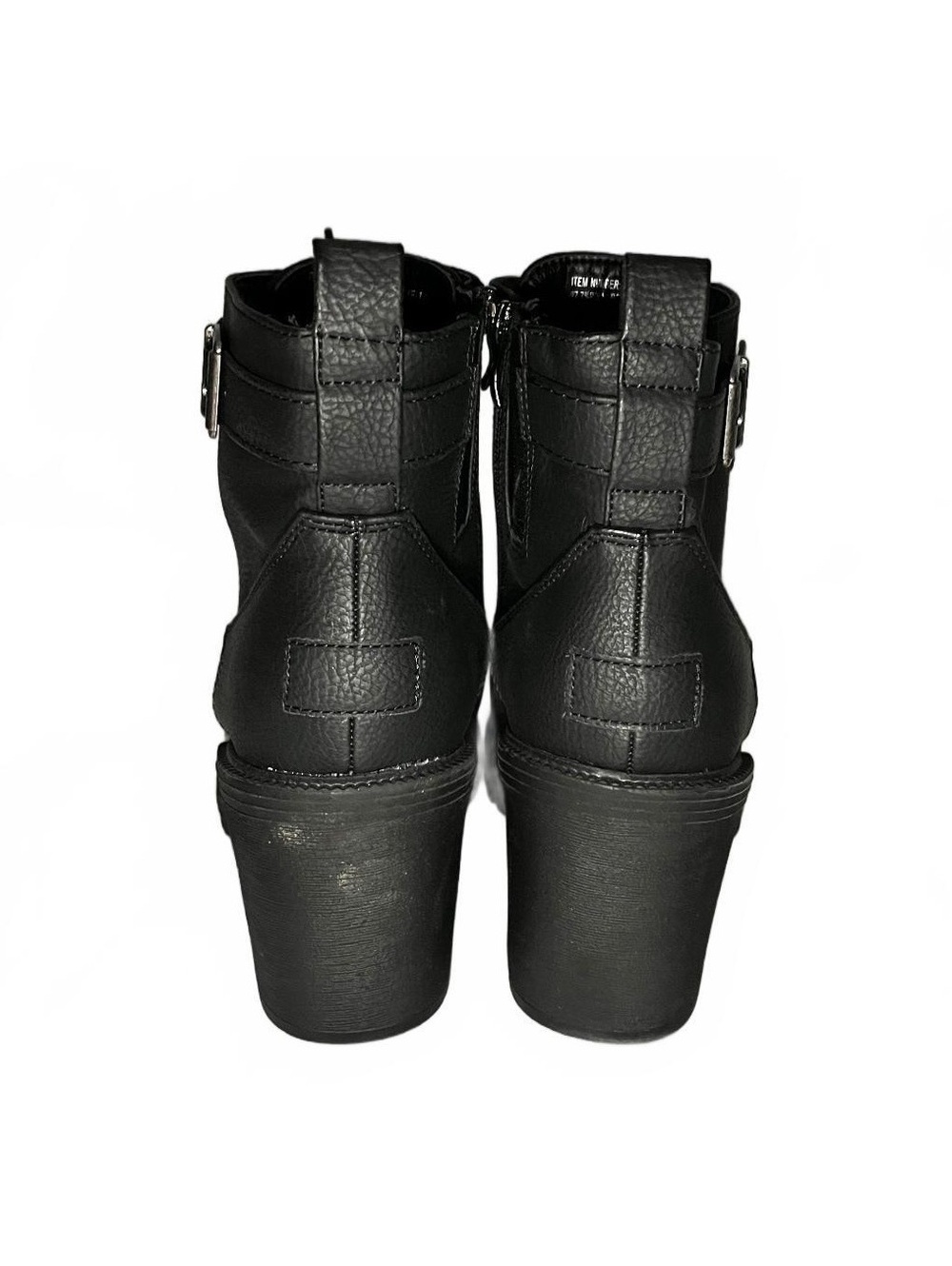 Torrid Black Lace-Up Heeled Combat Ankle Boots Women’s Size 9WW extra wide width - Picture 5 of 6